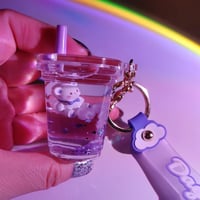 Image 3 of Bear keychain 小熊奶茶杯钥匙扣/包包挂件
