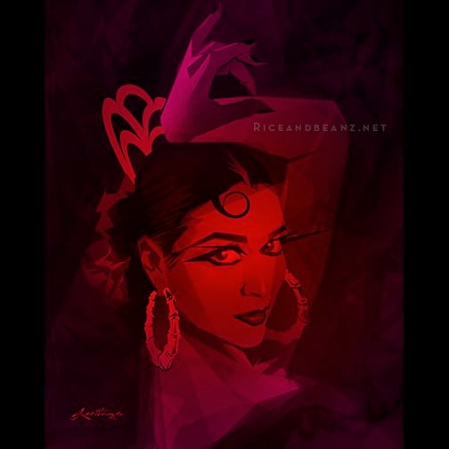 Image of  Day 12 of Flamenco February. Original & prints.