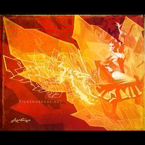 Image of  Day 13 of Flamenco February. Original & prints.