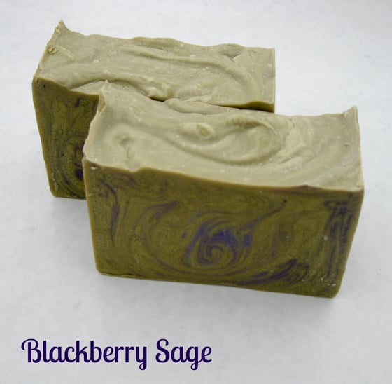 Image of Blackberry Sage Handcrafted Soap Bar 5 Ounces