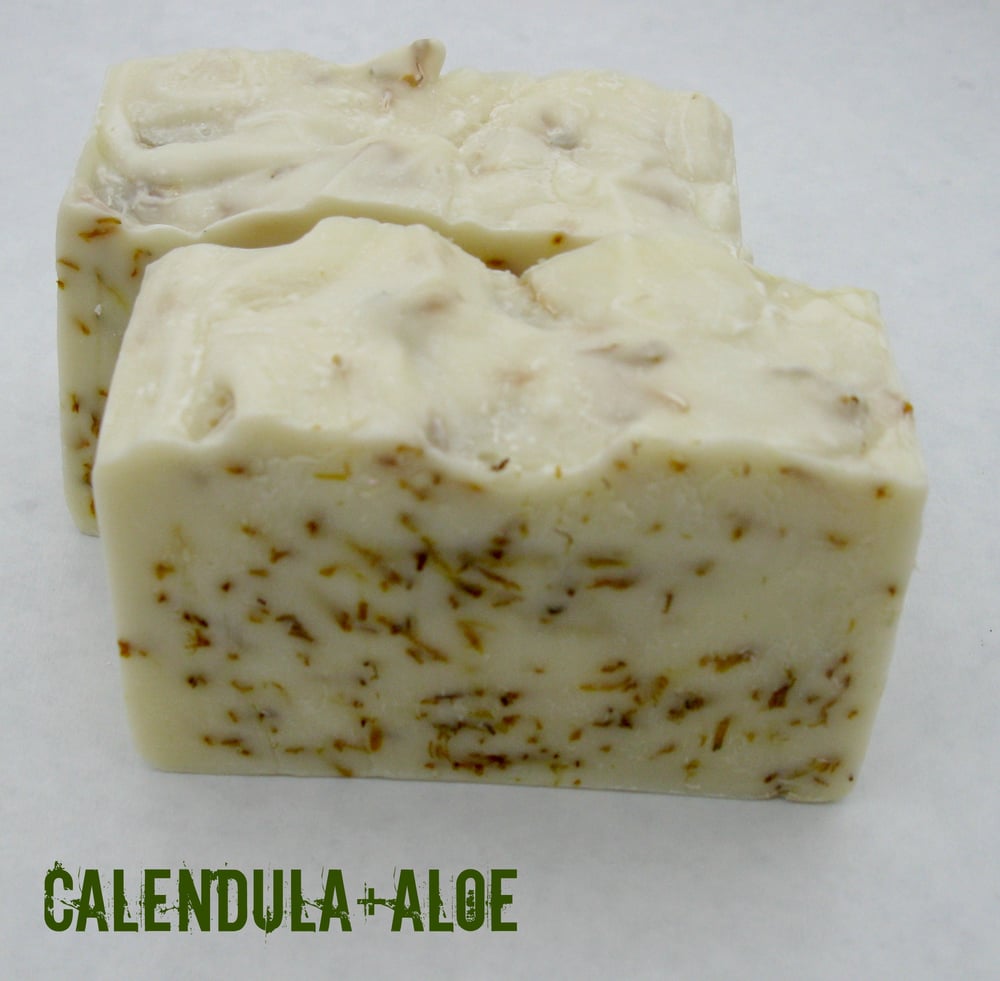 Image of Calendula + Aloe Handcrafted Bar of Soap 5 Ounces