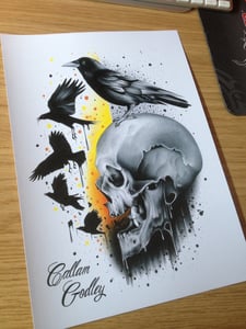 Image of CROWS AND SKULL