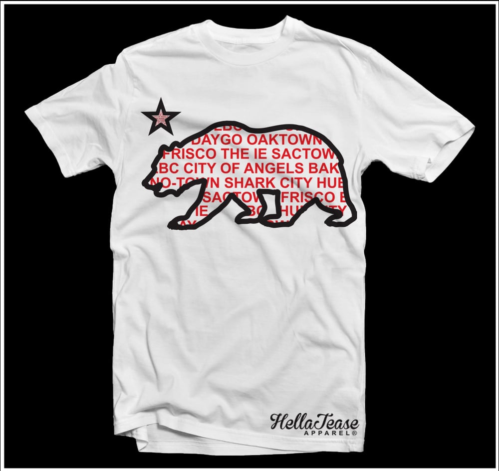 Image of California Cities Bear and Star Tee