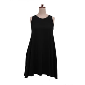 Image of Black Bamboo Short Swing Dress