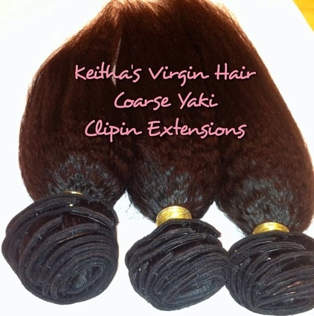 Coarse Yaki Clipins / Itip extensions | Keitha's Virgin Hair™