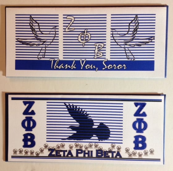 Image of Zeta Phi Beta Greeting Cards