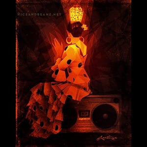 Image of  Day 15 of Flamenco February. Original & prints.