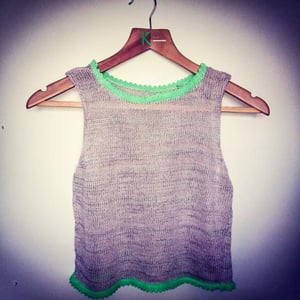 Image of Dolly Lilac Knitted Crop Top