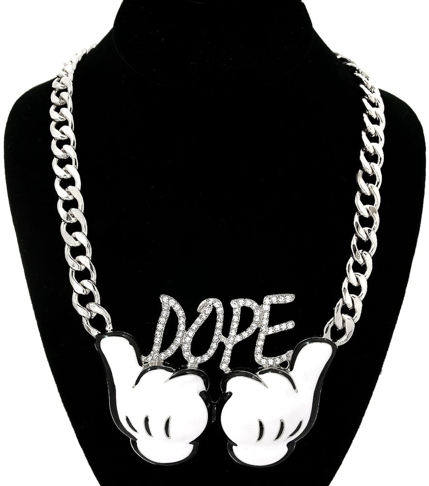 Image of Dope Cartoon Hands Chain Necklace