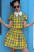 Image of Yellow Tartan Clueless Short Sleeved Top