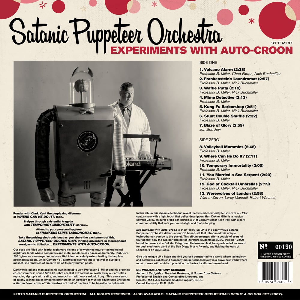 Image of Experiments with Auto-Croon - Pink/White 12" Vinyl+MP3
