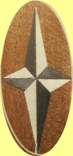 Image of Item No. 62 Marquetry Inlay Veneer Star +