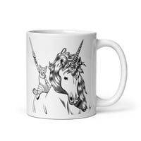 Image 1 of Meowrauder white glossy mug