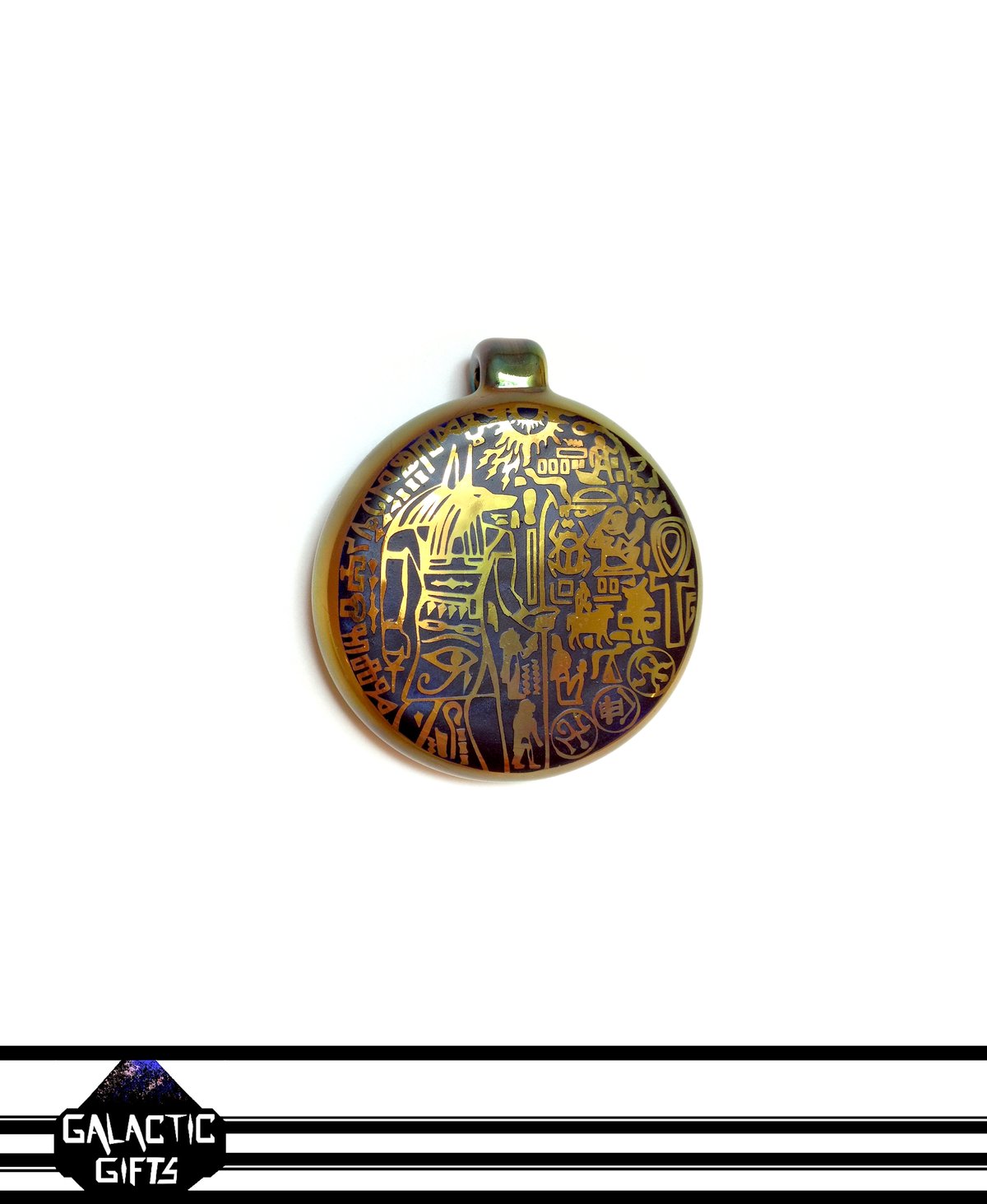 Image of Masataka Joei Egyptian God Anubis Sacred Gold Medallion 2