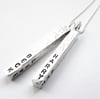 Silver Bar Personalised Necklace