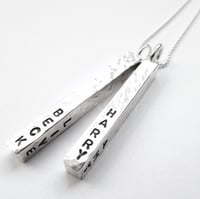 Image 1 of Silver Bar Personalised Necklace