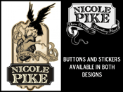 Image of Nicole Pike Sticker and Button Set