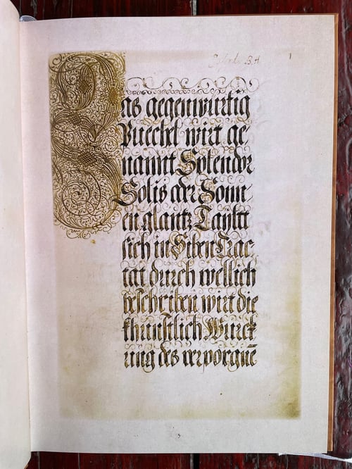 Image of Splendor Solis - private reprint of an alchemical manuscript