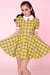 Image of Made To Order - Tartan Wonderland Dress in Yellow