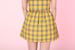 Image of MADE TO ORDER - Yellow Tartan Clueless Skirt