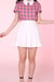 Image of Made To Order - White Cheer Mini Skirt 