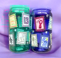 Image 1 of Album Stamps 16 OZ Glass Cup