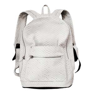 Image of White Python Effect Collegiate Backpack