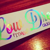 Image of Low Dreams Fitment Queens *Rainbow Chrome* decal!