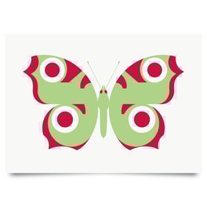 Image of Peacock Green print