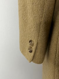 Image 6 of Vintage Jones New York Tan Wool Overcoat Sz XL