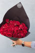 Chic And Classic All Red Rose Bouquet  Image 3