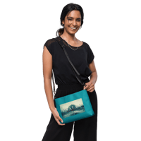 Image 1 of Crossbody bag (psalms 9;11 on teal)