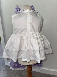 Image 3 of Lilac gingham 2 pcs set 