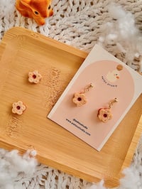Image 1 of Tiny Linzer Cookies Dangle Earrings 