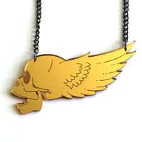 Image 1 of Winged Skull Necklace