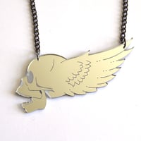 Image 3 of Winged Skull Necklace