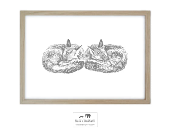 Image of Silent Foxes Screen Print