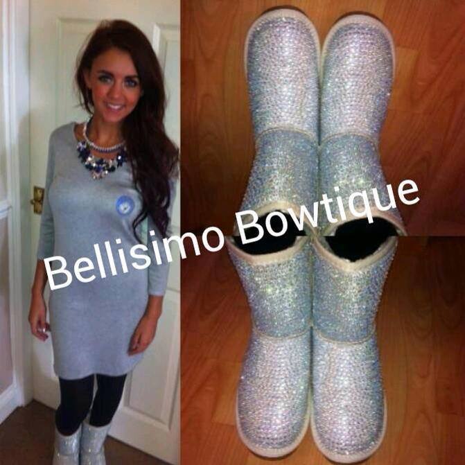 Image of Crystallised Silver Boots