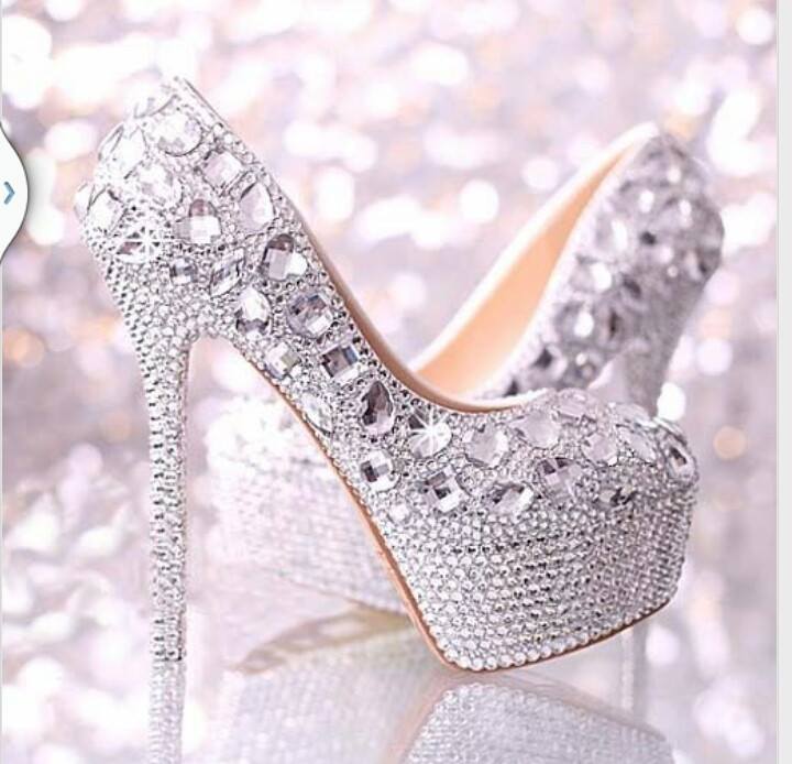 Image of Fully Encrusted Cinderella Heels