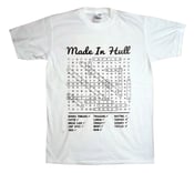 Image of Hull Loves Word Search White T-Shirt