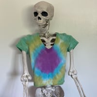 Image 1 of tie dye crop top (XS) 
