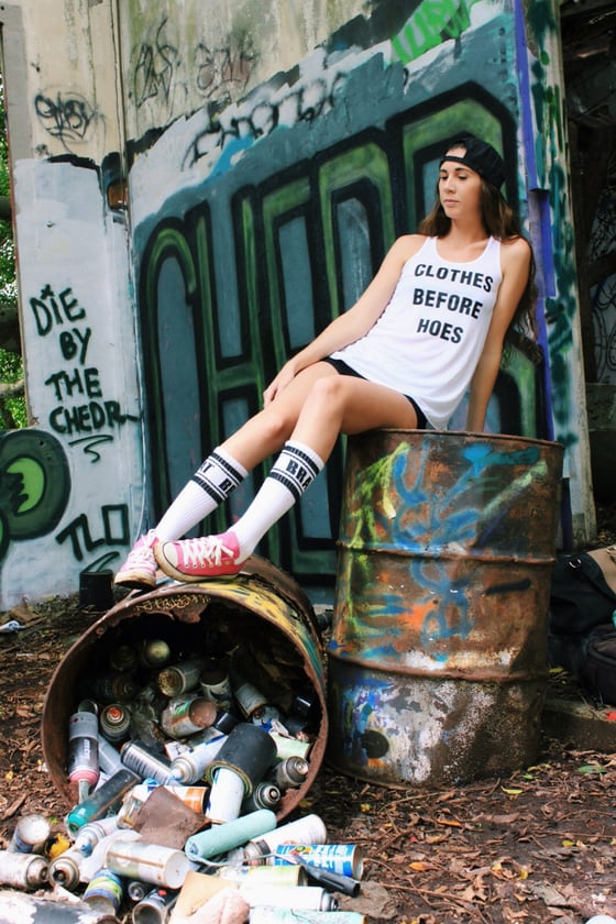 Image of Ladies Clothes Before Hoes Tank