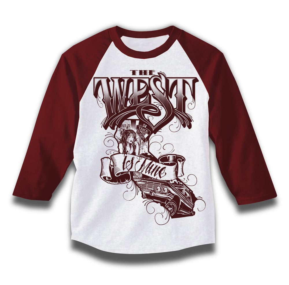 Image of the west Is Mine (raglan 3/4 sleeve)