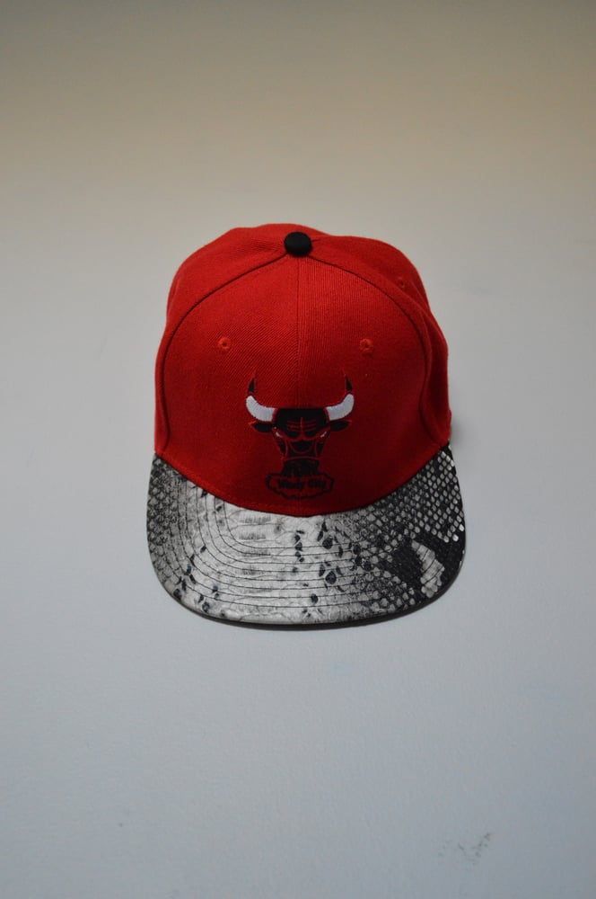 Image of Snakeskin Bulls Snapback 