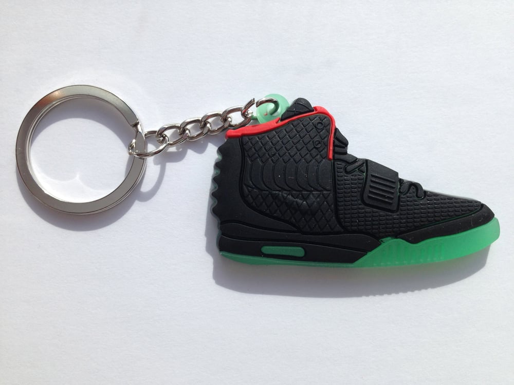 Image of Yeezy 2 Black/Solar Keyring