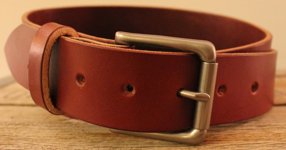 Chestnut Standard Hermann Oak Leather Belt
