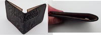 Image 2 of Slim Minimalist Wallet. Front Pocket Wallet. Hand tooled, personalized. Your image/design or idea.