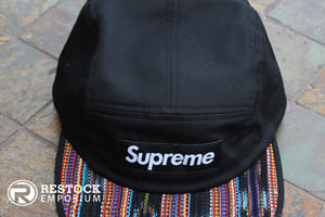Image of Supreme – Black Guatemala Camp Cap