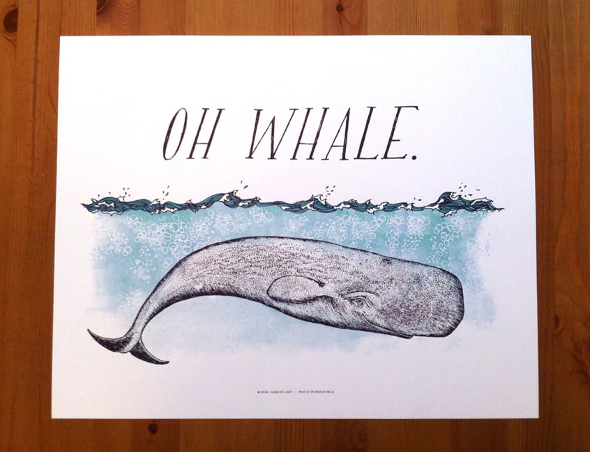Image of OH WHALE Art Print