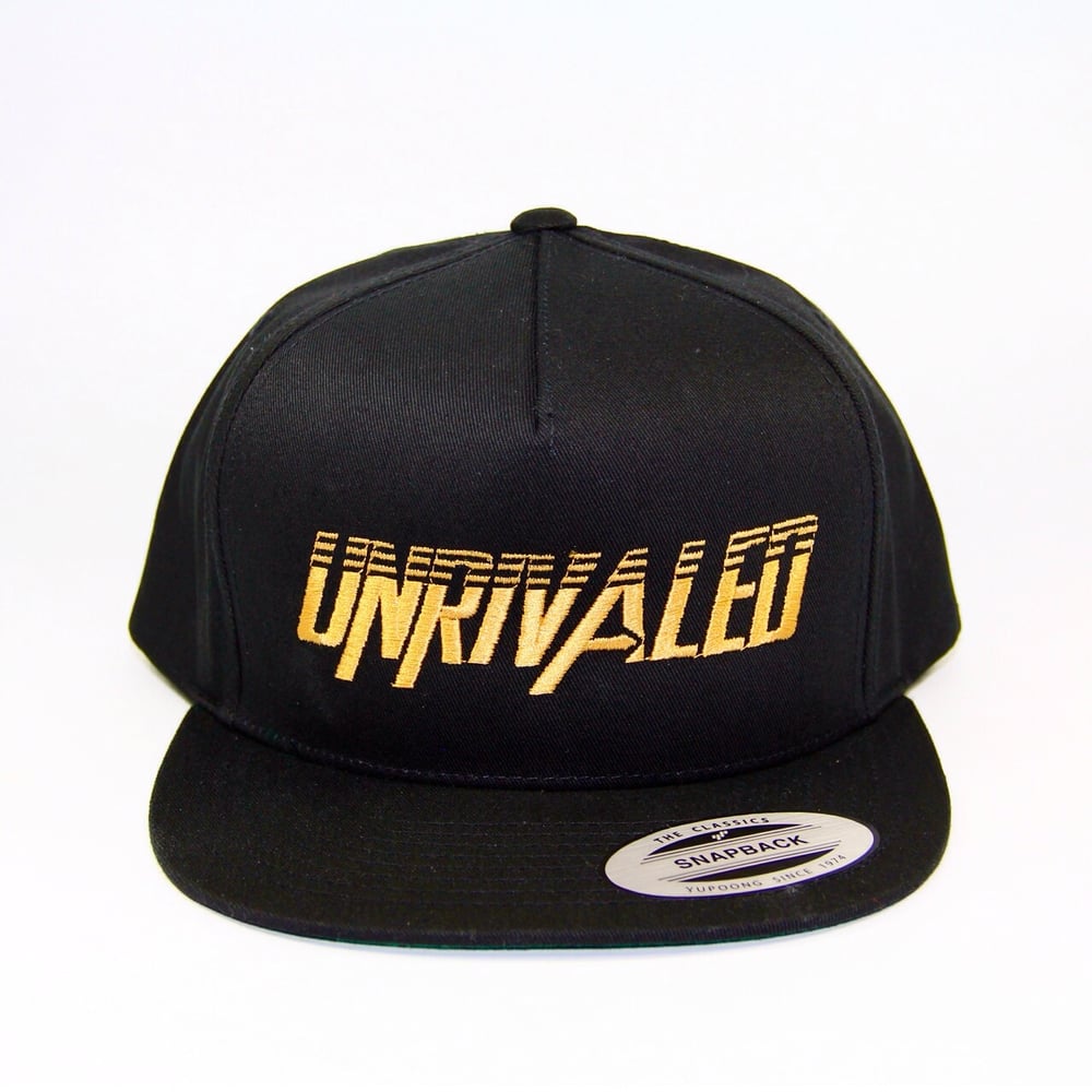 Image of Unrivaled Snapback Hat - Black/Gold